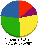 瀧 貸借対照表 2012年10月期