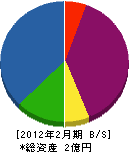 大澤土木 貸借対照表 2012年2月期