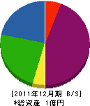 山幸本店 貸借対照表 2011年12月期