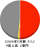 長井建設 損益計算書 2009年5月期