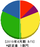 小野商店 貸借対照表 2010年4月期