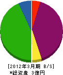 永田冷機工業所 貸借対照表 2012年3月期