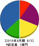 早坂組 貸借対照表 2010年4月期