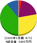 松浦建設 貸借対照表 2009年3月期