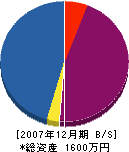アシノ 貸借対照表 2007年12月期