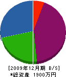 中山造園 貸借対照表 2009年12月期