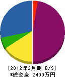 石川塗装店 貸借対照表 2012年2月期