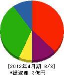 長谷川工務店 貸借対照表 2012年4月期