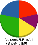 永江組 貸借対照表 2012年5月期