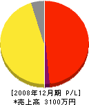 村越亀松 損益計算書 2008年12月期