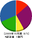 関東空調 貸借対照表 2009年10月期