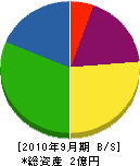 カトペン 貸借対照表 2010年9月期