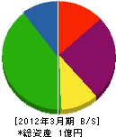 小樽衛生化学工業 貸借対照表 2012年3月期