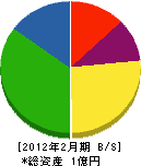 松石電機システム 貸借対照表 2012年2月期
