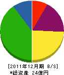 日本メカトロニクス 貸借対照表 2011年12月期