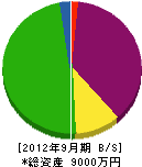 飯塚製畳 貸借対照表 2012年9月期