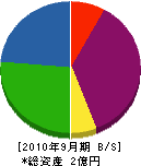 鈴木建設 貸借対照表 2010年9月期