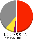 宇井建設 損益計算書 2010年6月期