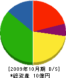 エスケイ工業 貸借対照表 2009年10月期