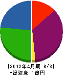 中澤 貸借対照表 2012年4月期