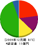 森髙組 貸借対照表 2009年12月期