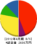 ダイキ工業 貸借対照表 2012年4月期