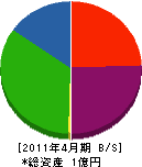 長谷川工務店 貸借対照表 2011年4月期