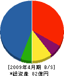 日本化学機械製造 貸借対照表 2009年4月期
