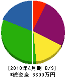昭和ドアー販売 貸借対照表 2010年4月期