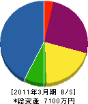 石川重機工業 貸借対照表 2011年3月期