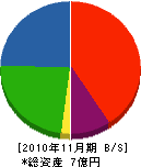 町田産業 貸借対照表 2010年11月期