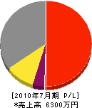 杉本工業所 損益計算書 2010年7月期