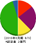 港南商事 貸借対照表 2010年8月期