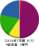 島田鑿泉工業所 貸借対照表 2010年7月期