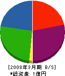 鈴木建設 貸借対照表 2008年3月期