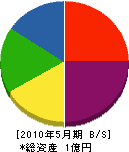 御幸建設工業 貸借対照表 2010年5月期 御幸建設工業 貸借対照表 2010年5月期