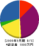 神沢設備 貸借対照表 2008年9月期