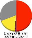 富士橋梁 損益計算書 2009年7月期