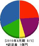 日本ディアマン工業 貸借対照表 2010年4月期