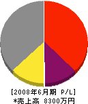 新田造園 損益計算書 2008年6月期