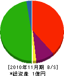 湯沢工務店 貸借対照表 2010年11月期