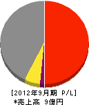 大須賀技建 損益計算書 2012年9月期