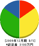 川原田畳工業 貸借対照表 2009年12月期