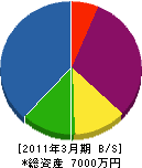 園田板金 貸借対照表 2011年3月期