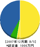 本郷設備工業 貸借対照表 2007年12月期