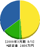 須藤電業 貸借対照表 2008年3月期