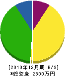 岡本塗装工業 貸借対照表 2010年12月期