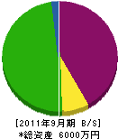 小林硝子 貸借対照表 2011年9月期