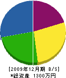 吉松建具製作所 貸借対照表 2009年12月期