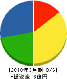 中畠組 貸借対照表 2010年3月期
